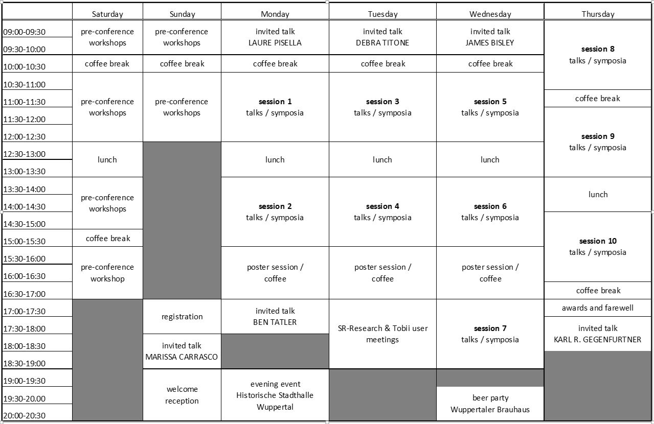 ECEM 2017 - Schedule